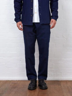 Judo Trousers Faye Indigo Blue -Mizuno Men Clothing Shop FAYE INDIGO Crop