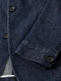 Milton Jacket Burnham Denim Indigo Blue -Mizuno Men Clothing Shop FlatOSMJ361MiltonJacketBUR01INBBurnhamIndigoBlue2