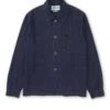Hythe Jacket Faye Indigo Blue -Mizuno Men Clothing Shop FlatOSMJ362HytheJacketFAY01INBFayeIndigoBlue