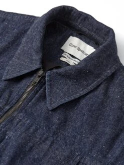 Norton Jacket Burnham Denim Indigo Blue -Mizuno Men Clothing Shop FlatOSMJ364NortonJacketBUR01INBBurnhamIndigoBlue1