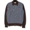Roxwell Knitted Jacket Riverton Brown -Mizuno Men Clothing Shop FlatOSMK619aRoxwellKnittedJacketRIV01BRORivertonBrown