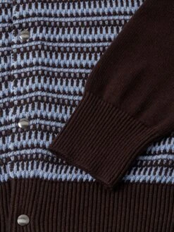 Roxwell Knitted Jacket Riverton Brown -Mizuno Men Clothing Shop FlatOSMK619aRoxwellKnittedJacketRIV01BRORivertonBrown2