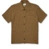 Ashby Short Sleeve Jersey Shirt Barton Tobacco Brown -Mizuno Men Clothing Shop FlatOSMK741AshbyShortSleeveJerseyShirtBAR01TOBBartonTobaccoBrown