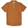 Austell Short Sleeve Polo Shirt Haywood Ochre -Mizuno Men Clothing Shop FlatOSMK741AustellPoloShirtHAY01OCHHaywardOchre