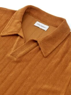 Austell Short Sleeve Polo Shirt Haywood Ochre 10 Austell Short Sleeve Polo Shirt Haywood Ochre -Mizuno Men Clothing Shop FlatOSMK741AustellPoloShirtHAY01OCHHaywardOchre1