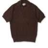 Short Sleeve Penhale Polo Shirt Tamar Brown -Mizuno Men Clothing Shop FlatOSMK747ShortSleevePoloShirtTAM01BROTamarBrown