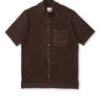 Short Sleeve Mawes Knitted Shirt Tamar Brown 1 Short Sleeve Mawes Knitted Shirt Tamar Brown -Mizuno Men Clothing Shop FlatOSMK748ShortSleeveMawesShirtTAM01BROTamarBrown