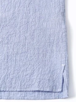 Riviera Short Sleeve Shirt Hughes Blue -Mizuno Men Clothing Shop FlatOSMS102RivieraShortSleeveShirtHUG01BLUHughesBlue2