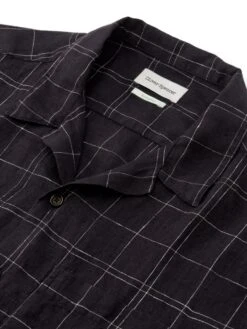 Havana Short Sleeve Shirt Frankel Black -Mizuno Men Clothing Shop FlatOSMS156cHavanaShortSleeveShirtFRA01BLKFrankelBlack1