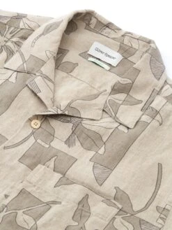 Havana Short Sleeve Shirt Westgate Beige 10 Havana Short Sleeve Shirt Westgate Beige -Mizuno Men Clothing Shop FlatOSMS156cHavanaShortSleeveShirtWES01BEIWestgateBeige1