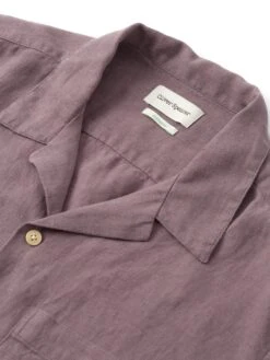 Havana Short Sleeve Shirt Coney Mauve -Mizuno Men Clothing Shop FlatOSMS156eHavanaShortSleeveShirtCON01MAUConeyMauve4