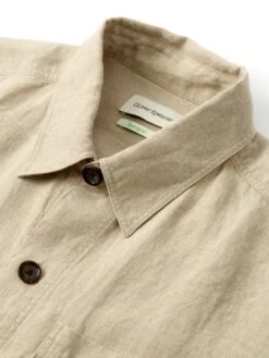 Treviscoe Shirt Coney Sand -Mizuno Men Clothing Shop FlatOSMS171aTreviscoeShirtCON01SANConeySand1