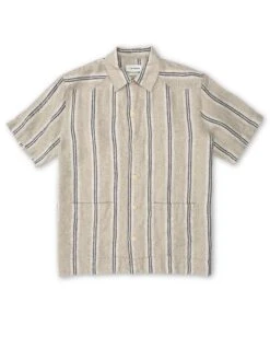 Cuban Short Sleeve Shirt Loughlin Sand