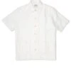 Cuban Short Sleeve Shirt Medley White