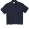 Short Sleeve Milford Shirt Dillard Navy -Mizuno Men Clothing Shop FlatOSMS179ShortSleeveMilfordShirtDIL01NAVDillardNavy