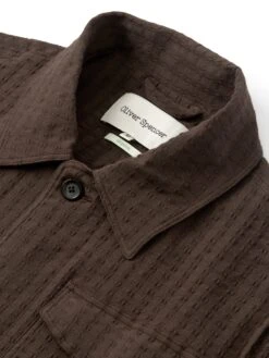 Short Sleeve Safari Shirt Sampson Brown -Mizuno Men Clothing Shop FlatOSMS180ShortSleeveSafariShirtSAM01BROSampsonBrown1