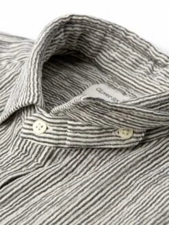 Clerkenwell Tab Shirt Gorwell Navy/White -Mizuno Men Clothing Shop FlatOSMS66aClerkenwellTabShirtGOR01NAWGorwellNavyWhite4