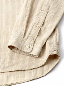 Clerkenwell Tab Shirt Randal Cream -Mizuno Men Clothing Shop FlatOSMS66aClerkenwellTabShirtRAN01CRERandalCream2