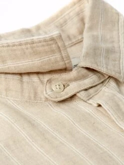 Clerkenwell Tab Shirt Randal Cream -Mizuno Men Clothing Shop FlatOSMS66aClerkenwellTabShirtRAN01CRERandalCream4