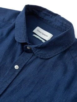 Eton Collar Shirt Lawes Navy -Mizuno Men Clothing Shop FlatOSMS69bEtonCollarShirtLAW01NAVLawesNavy1
