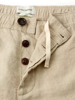 Osborne Drawstring Shorts Coney Sand -Mizuno Men Clothing Shop FlatOSMT64DrawstringShortsCON01SANConeySand2