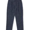 Morton Pleated Trousers Burnham Denim Indigo Blue -Mizuno Men Clothing Shop FlatOSMT68MortonTrousersBUR01INBBurnhamIndigoBlue