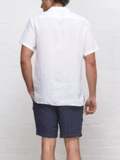 Havana Short Sleeve Shirt Bridford White -Mizuno Men Clothing Shop HAVANASHORTSLEEVESHIRTBRIDFORDWHITE1copy