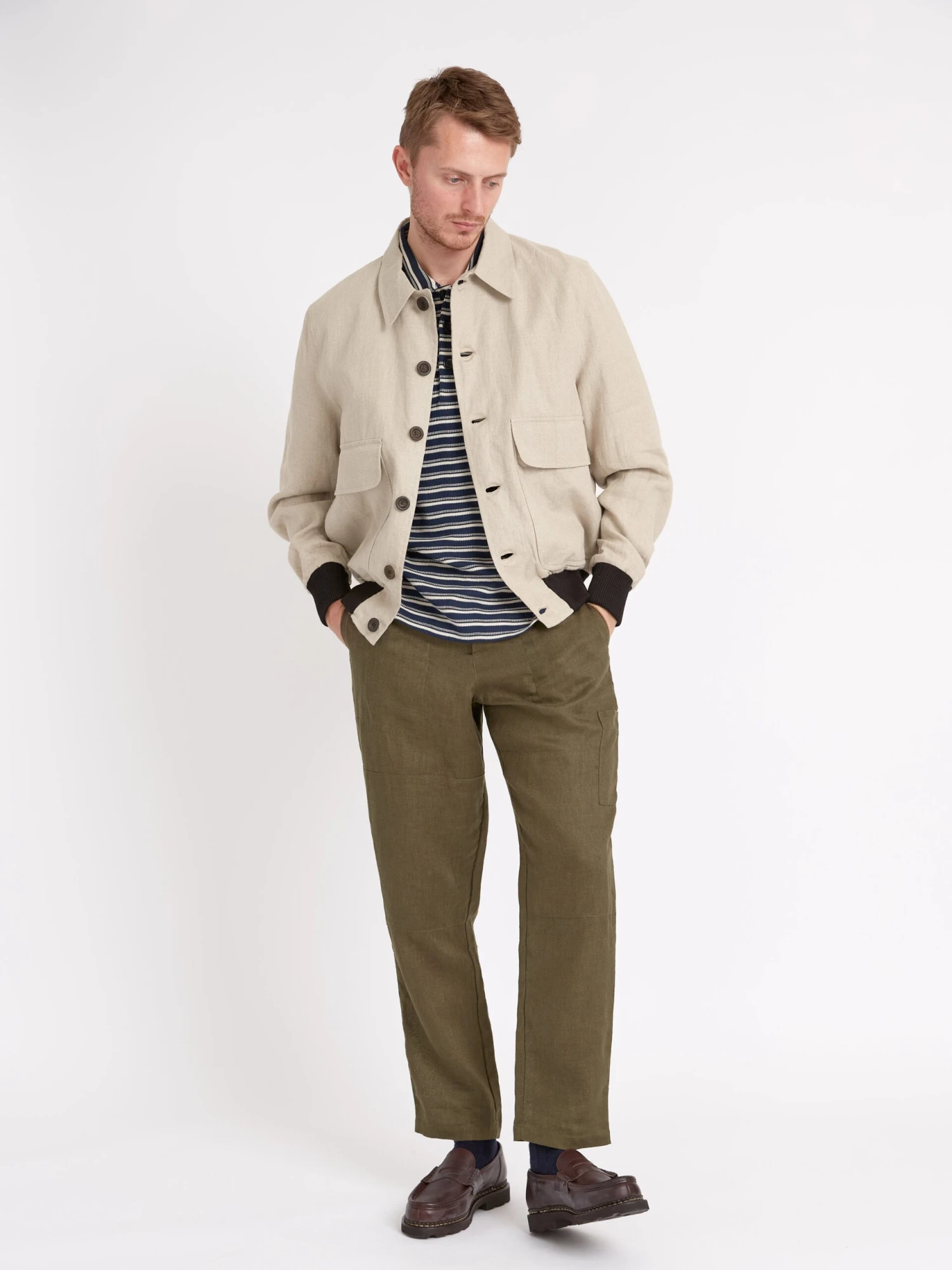 Linfield Bomber Jacket Coney Sand 4 Linfield Bomber Jacket Coney Sand - Image 2