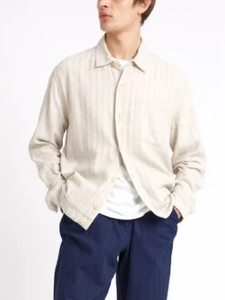 Milford Jacket Randal Cream -Mizuno Men Clothing Shop ModelOSMJ351MilfordJacketRAN01CRERandalCream14copy Softness