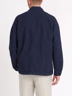 Bradwell Jacket Waterford Indigo -Mizuno Men Clothing Shop ModelOSMJ356BradwellJacketWAT01INDWaterfordIndigo10copy