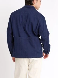 Hythe Jacket Faye Indigo Blue -Mizuno Men Clothing Shop ModelOSMJ362HytheJacketFAY01INBFayeIndigoBlue9copy Softness