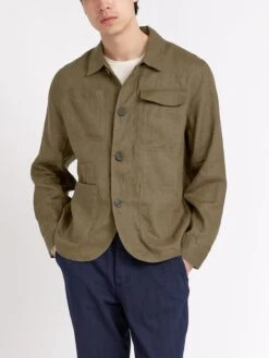 Hythe Jacket Padworth Green -Mizuno Men Clothing Shop ModelOSMJ362HytheJacketPAD01GRNPadworthGreen4copy