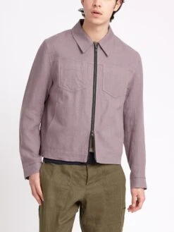 Norton Jacket Coney Mauve -Mizuno Men Clothing Shop ModelOSMJ364NortonJacketCON01MAUConeyMauve8copy Softness