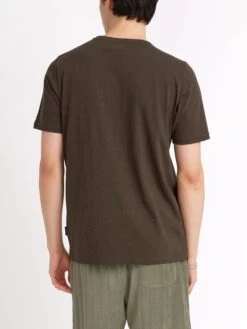 Conduit T-Shirt Hawley Dark Brown -Mizuno Men Clothing Shop ModelOSMK580ConduitTShirtHAW01DABHawleyDarkBrown4copy