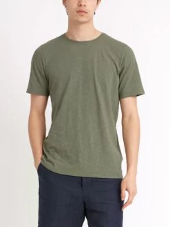 Conduit T-Shirt Hawley Green -Mizuno Men Clothing Shop ModelOSMK580ConduitTShirtHAW01GRNHawleyGreencopy