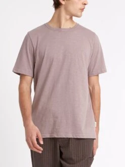 Conduit T-Shirt Hawley Mauve -Mizuno Men Clothing Shop ModelOSMK580ConduitTShirtHAW01MAUHawleyMauve2copy Softness