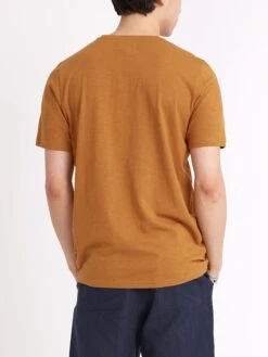 Conduit T-Shirt Hawley Ochre -Mizuno Men Clothing Shop ModelOSMK580ConduitTShirtHAW01OCHHawleyOchre9copy