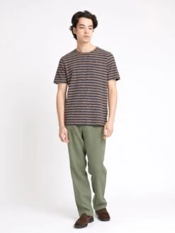 Oli's T-Shirt Braemar Mauve -Mizuno Men Clothing Shop ModelOSMK603OlisTShirtBRA01MAUBraemarMauve7 Softness