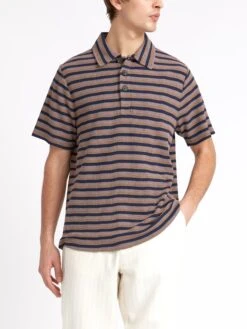 Tabley Polo Shirt Braemar Mauve -Mizuno Men Clothing Shop ModelOSMK689cTableyPoloShirtBRA01MAUBraemarMauve7copy Softness