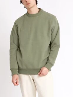 Reversible Sweatshirt Ruddock Green -Mizuno Men Clothing Shop ModelOSMK738ReversibleSweatshirtRUD01GRNRuddockGreen39copy Softness