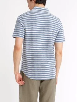 Austell Short Sleeve Polo Shirt Braemar Sky Blue -Mizuno Men Clothing Shop ModelOSMK741AustellPoloShirtBRA01SKBBraemarSkyBlue17copy