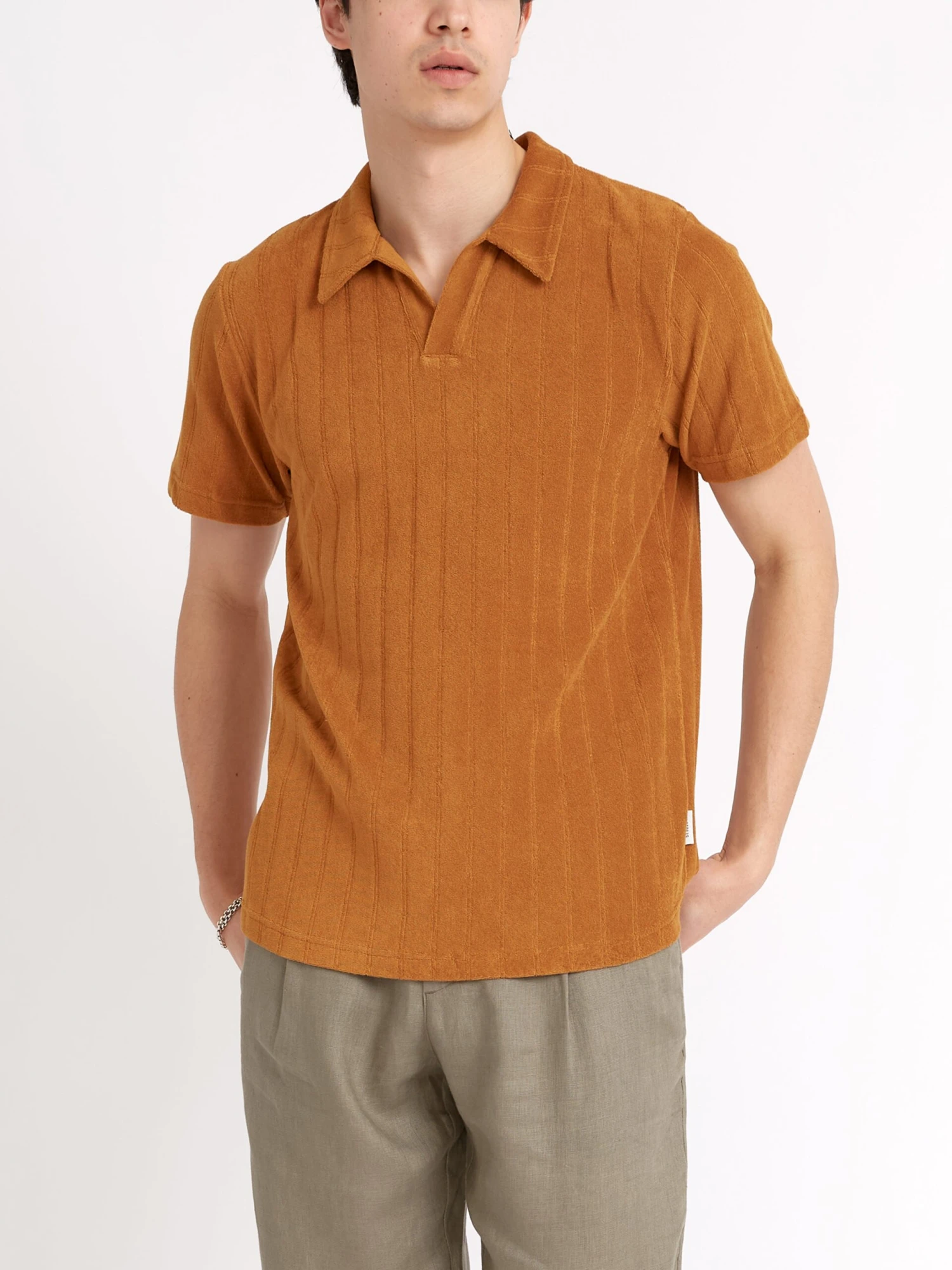 Austell Short Sleeve Polo Shirt Haywood Ochre 7 Austell Short Sleeve Polo Shirt Haywood Ochre - Image 5