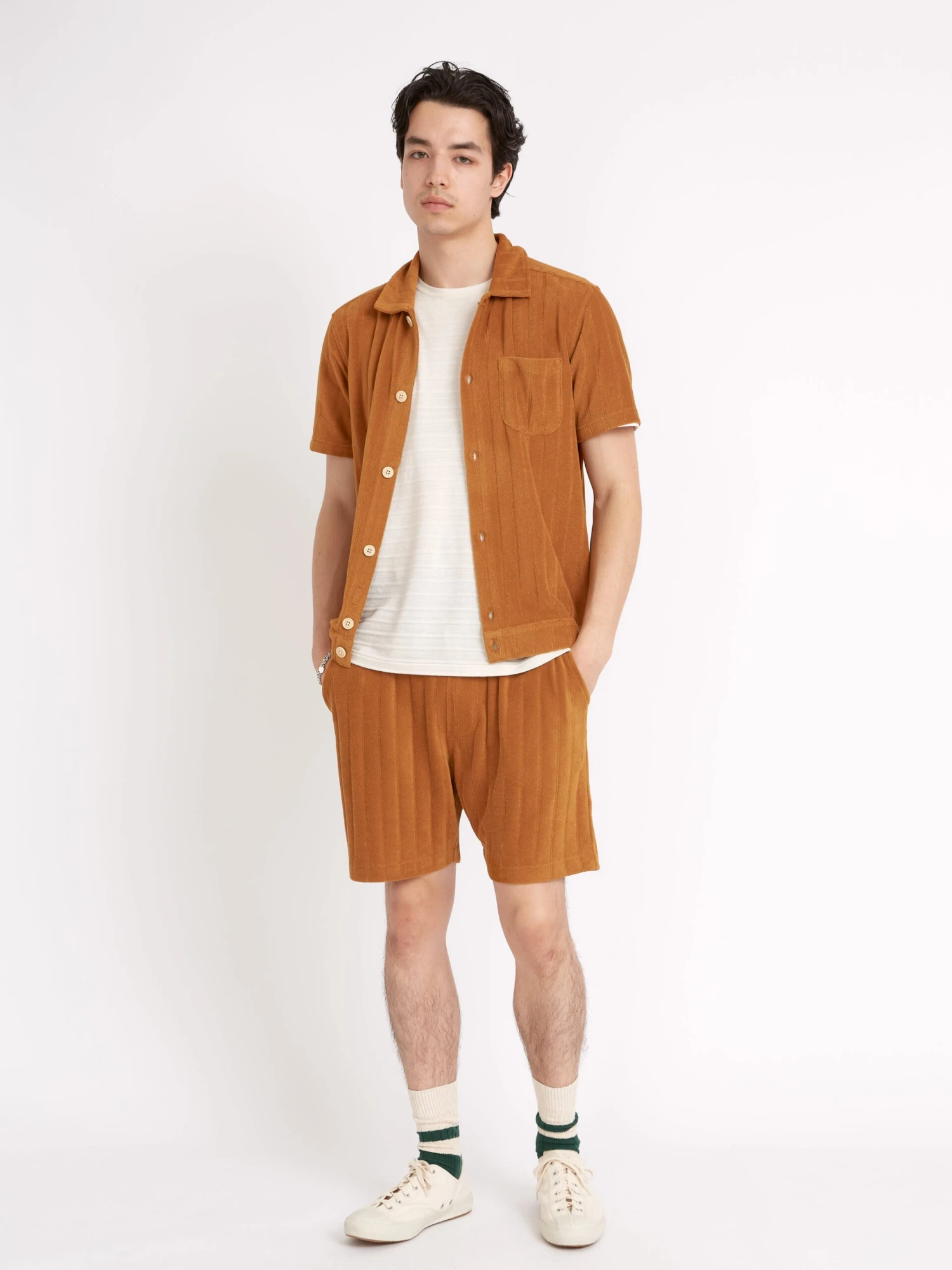 Ashby Short Sleeve Jersey Shirt Haywood Ochre 4 Ashby Short Sleeve Jersey Shirt Haywood Ochre - Image 2