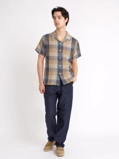 Mizuno Men Clothing Shop -Mizuno Men Clothing Shop ModelOSMS156cHavanaShortSleeveShirtTOD01MULToddMulti5