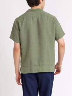 Havana Short Sleeve Shirt Coney Green -Mizuno Men Clothing Shop ModelOSMS156eHavanaShortSleeveShirtCON01GRNConeyGreen20copy