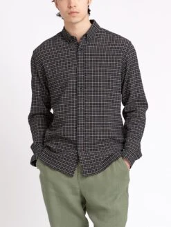 Brook Shirt Priory Black -Mizuno Men Clothing Shop ModelOSMS162BrookShirtPRI01BLKPrioryBlack1copy Softness