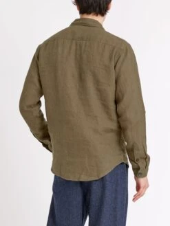 Treviscoe Shirt Padworth Green -Mizuno Men Clothing Shop ModelOSMS171aTreviscoeShirtPAD01GRNPadworthGreen12copy