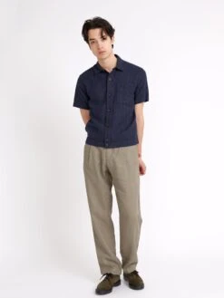 Mizuno Men Clothing Shop -Mizuno Men Clothing Shop ModelOSMS179ShortSleeveMilfordShirtDIL01NAVDillardNavy5