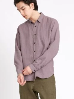 New York Special Shirt Coney Mauve -Mizuno Men Clothing Shop ModelOSMS200dNewYorkSpecialShirtCON01MAUConeyMauve10copy Softness