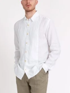 Ashcroft Shirt Bridford White -Mizuno Men Clothing Shop ModelOSMS304ConduitClassicShirtQUI01WHIQuincyWhite2copy